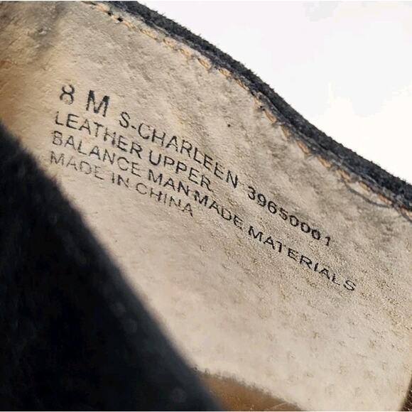 Sam Edelman Charleen Black Suede Leather Bronze Studded Toe Ballet Flats Size 8 - Picture 10 of 10